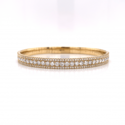 HALF WAY DIAMOND BANGLE
