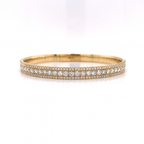 HALF WAY DIAMOND BANGLE