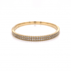 ALL-AROUND DIAMOND DOUBLE ROW BANGLE ALL-AROUND DIAMOND DOUBLE ROW BANGLE