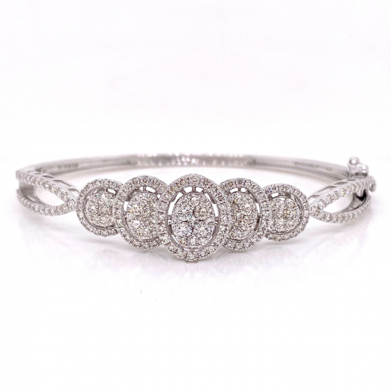 5 CENTER ROUND DIAMOND BANGLE