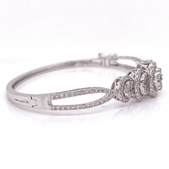 5 CENTER ROUND DIAMOND BANGLE