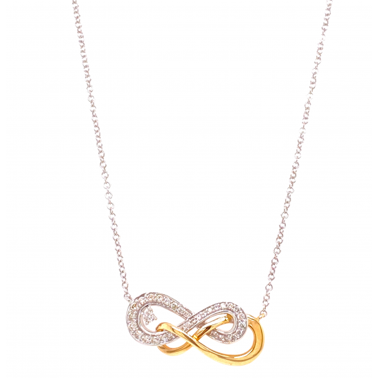 MEDIUM INFINITY DIAMOND PENDANT