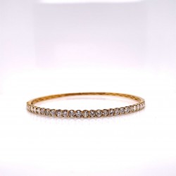 HALF WAY DIAMOND BANGLE