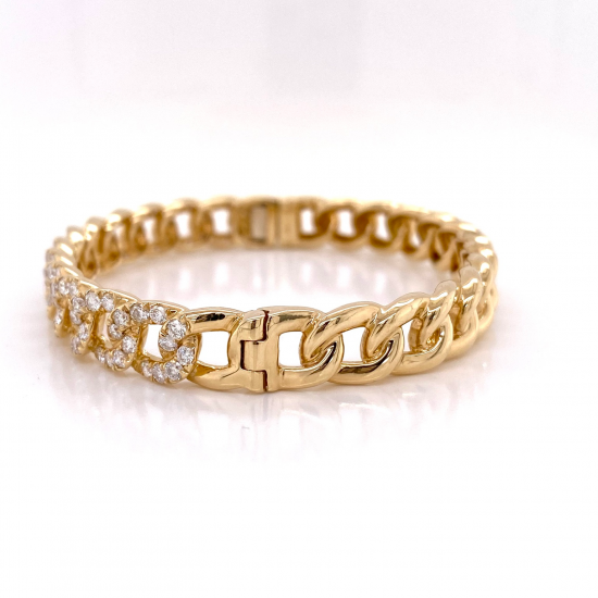 LINK DIAMOND BANGLE