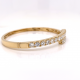 HALF WAY DIAMOND OVERLAP BANGLE 