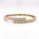 HALF WAY DIAMOND OVERLAP BANGLE 