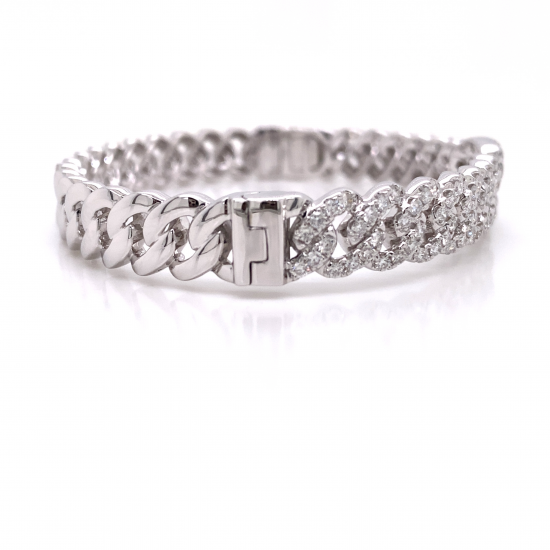 LINK DIAMOND BANGLE