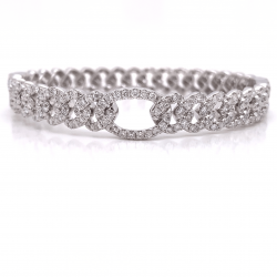 LINK DIAMOND BANGLE