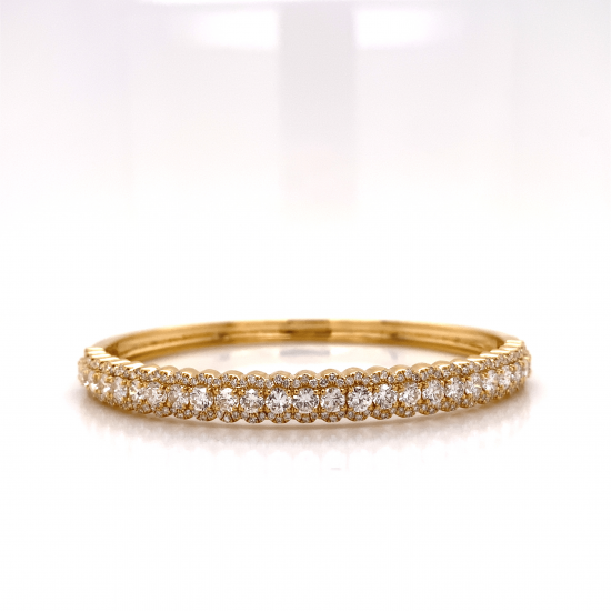 HALF WAY HINGED DIAMOND BANGLE