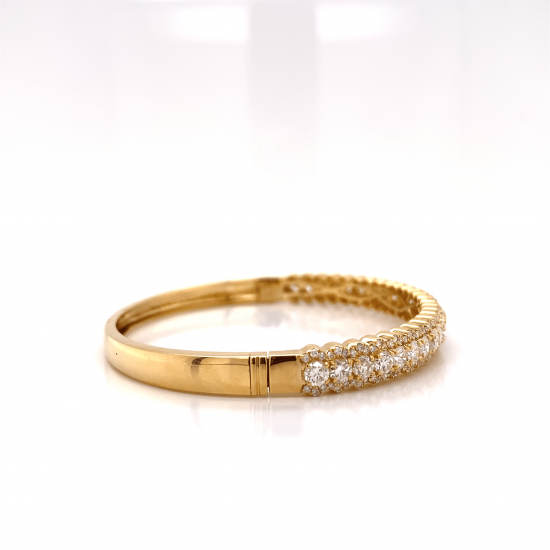 HALF WAY HINGED DIAMOND BANGLE