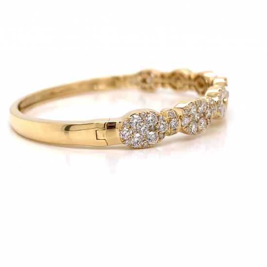 HALF WAY HINGED DIAMOND BANGLE