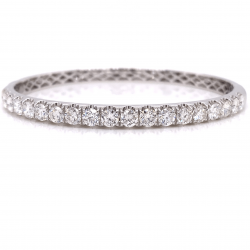 HALF WAY DIAMOND BANGLE
