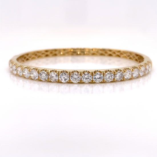 HALF WAY DIAMOND BANGLE