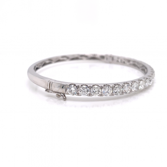 HALF WAY HINGED DIAMOND BANGLE