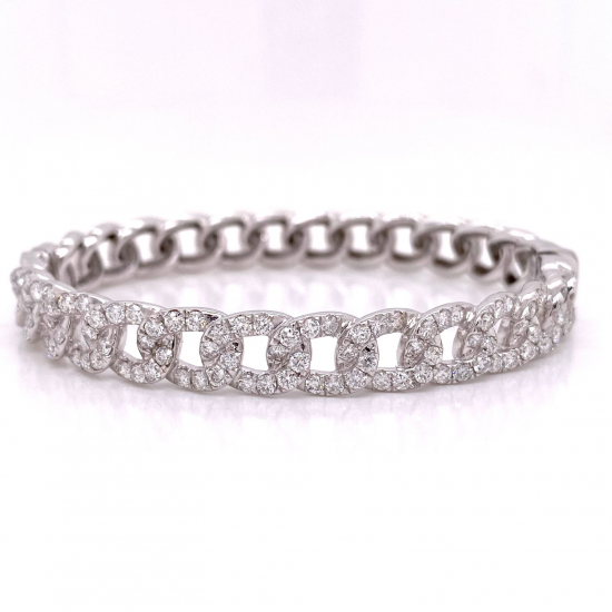 LINK DIAMOND BANGLE