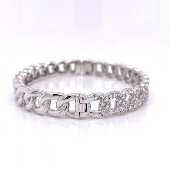 LINK DIAMOND BANGLE