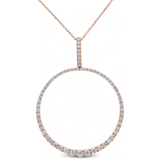 CIRCLE DIAMOND PENDANT