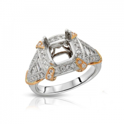 Two Tone Semi-Mount Diamond Ring Two Tone Semi-Mount Diamond Ring