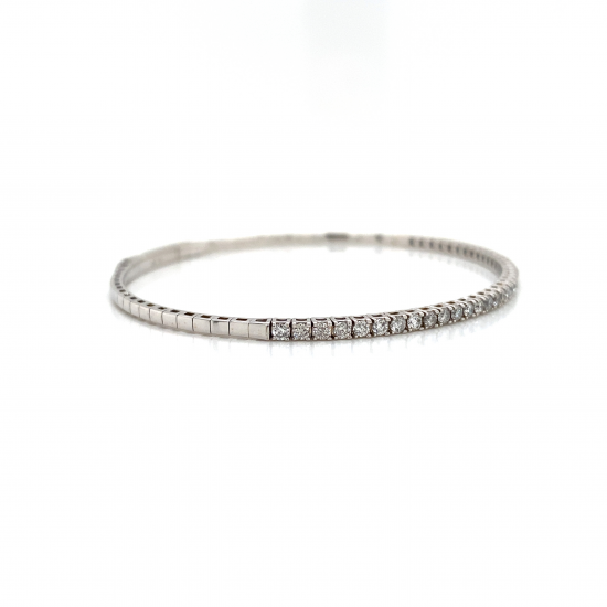 HALF WAY DIAMOND BANGLE