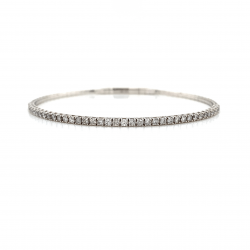 HALF WAY DIAMOND BANGLE
