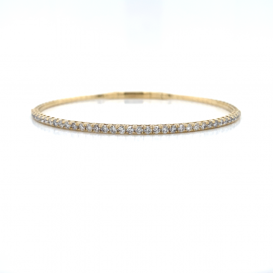 HALF WAY DIAMOND BANGLE