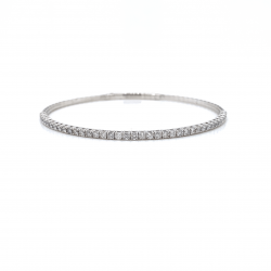 HALF WAY DIAMOND BANGLE