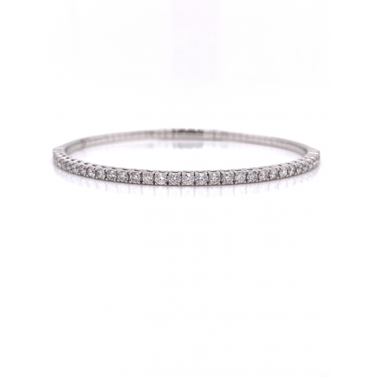 HALF WAY DIAMOND BANGLE