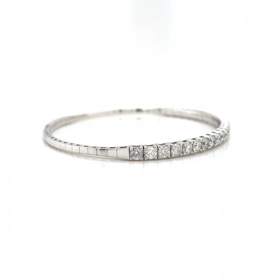 HALF WAY DIAMOND BANGLE