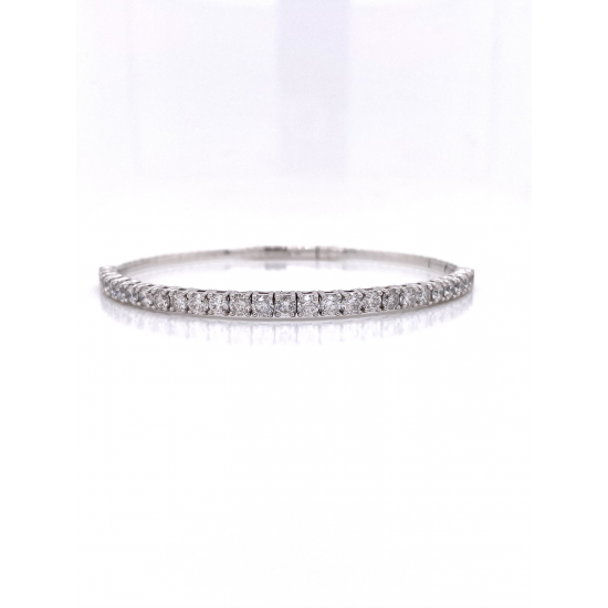 HALF WAY DIAMOND BANGLE