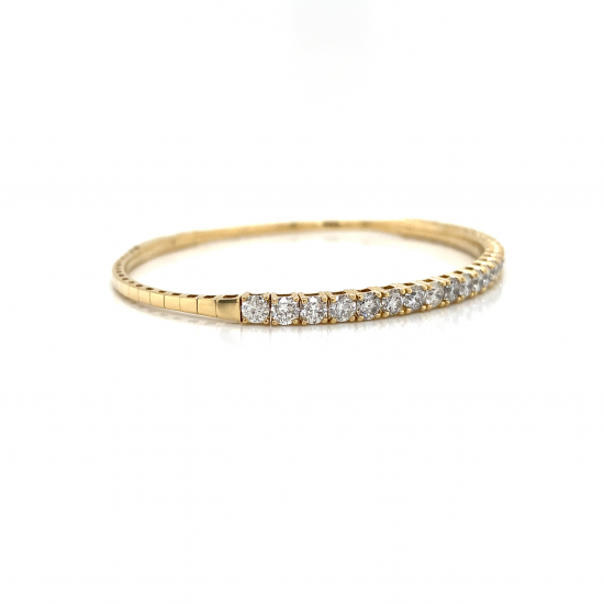 HALF WAY DIAMOND BANGLE