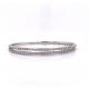 FLEXIBLE WRAP AROUND HALF WAY DIAMOND BANGLE