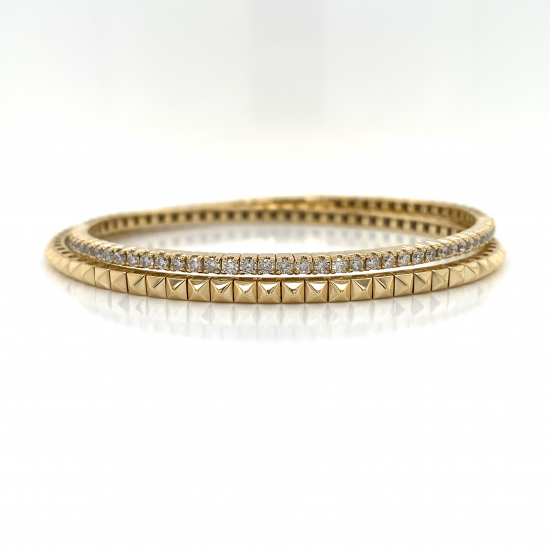 PYRAMID STATION DIAMOND BANGLE