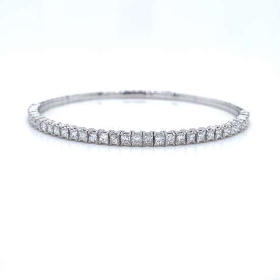 HALF WAY DIAMOND BANGLE