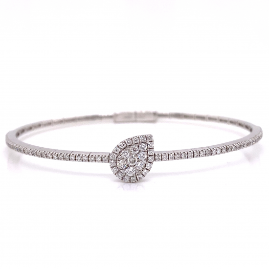 HALF WAY DIAMOND BANGLE