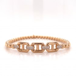 3 LINK FLEX DIAMOND BANGLE
