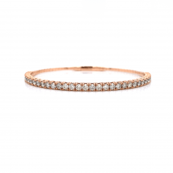HALF WAY DIAMOND BANGLE