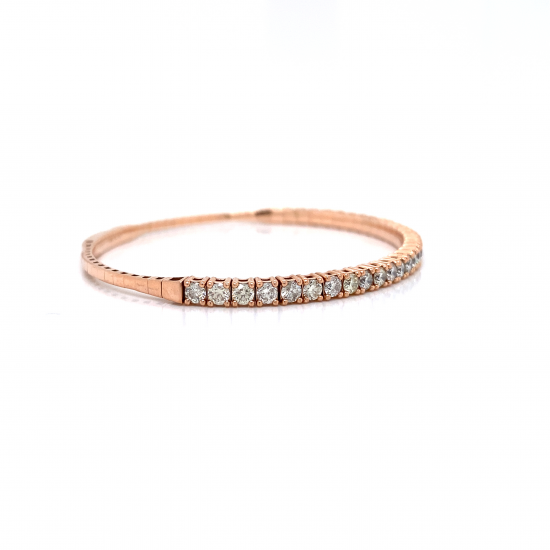 HALF WAY DIAMOND BANGLE