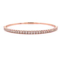 HALF WAY DIAMOND BANGLE