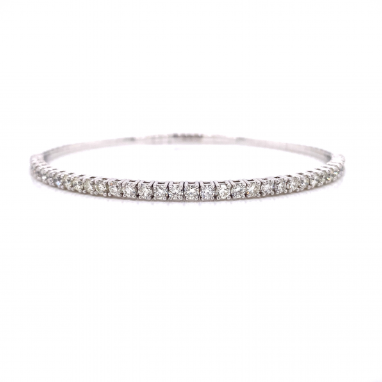 HALF WAY DIAMOND BANGLE