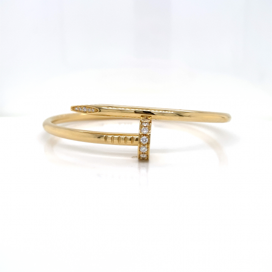 HALF HINGED DIAMOND BANGLE