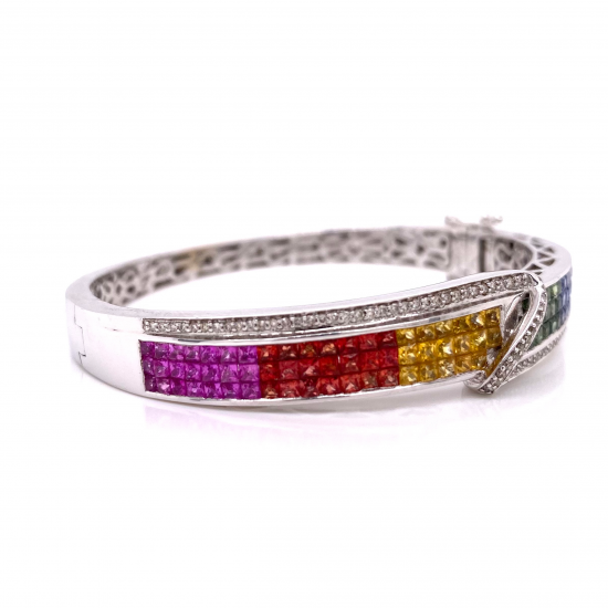 RAINBOW SAPPHIRE BANGLE