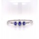 TANZANITE HINGED DIAMOND BANGLE