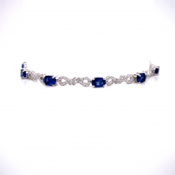 INFINITY SAPPHIRE DIAMOND BRACELET INFINITY SAPPHIRE DIAMOND BRACELET