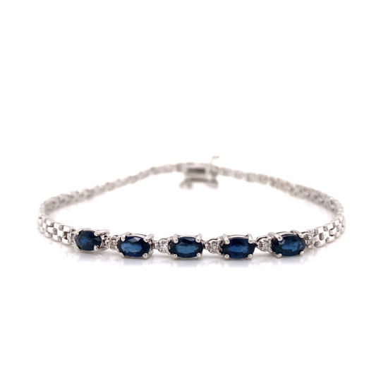 SAPPHIRE DIAMOND BRACELET