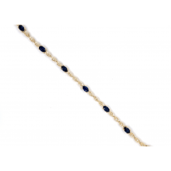 SAPPHIRE & HALO DIAMOND BRACELET SAPPHIRE & HALO DIAMOND BRACELET