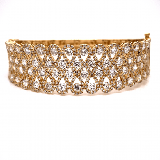 WIDE, INFINITY DIAMOND WIDE BANGLE