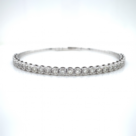 HALF WAY DIAMOND BANGLE