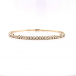 HALF WAY DIAMOND BANGLE