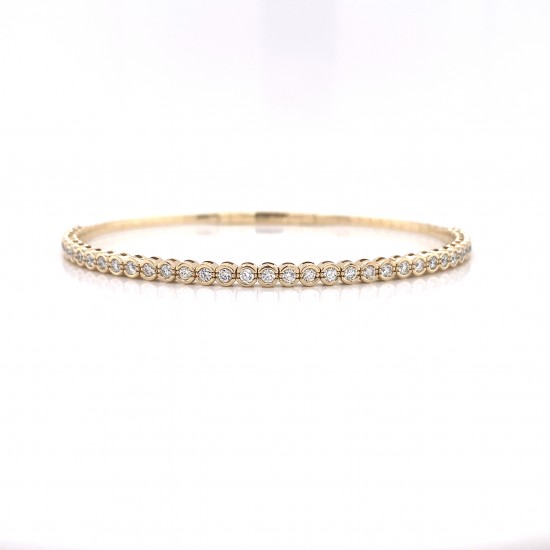 HALF WAY DIAMOND BANGLE