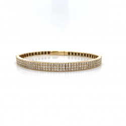 HALF WAY DIAMOND BANGLE